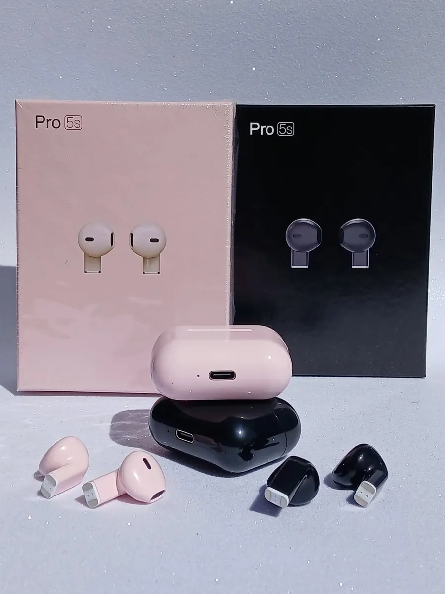 AirPods Pro 5s — rose et noir